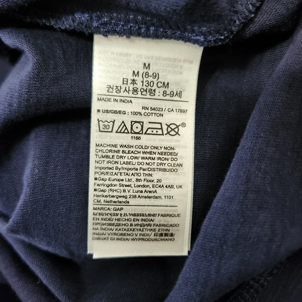 Gap Boys Navy/Olive/Brown Long Sleeve Colorblock Crewneck Tee-Size M (8) (NWT)